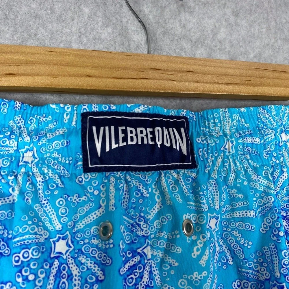Vilebrequin Shorts Mens 3XL Blue Sea Urchin All‎ Over Print Swim Trunks XXXL